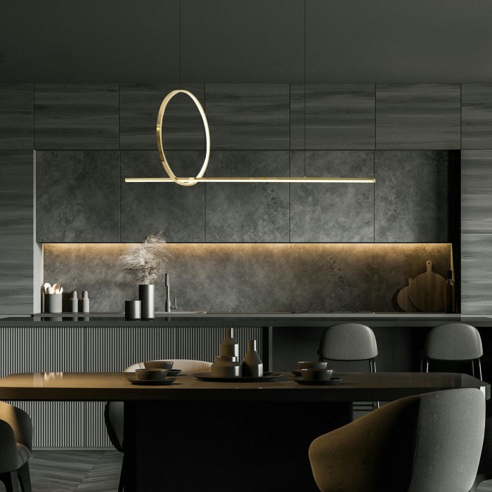 Подвесной светодиодный светильник Eurosvet Mist 90266/1 золото