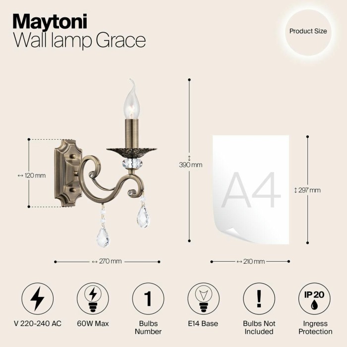 Бра Maytoni Grace RC247-WL-01-R