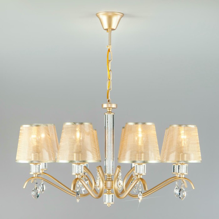 Подвесная люстра Eurosvet Alcamo 60103/8 перламутровое золото