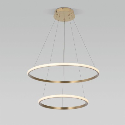 Подвесной светодиодный светильник Eurosvet Collars 90264/2 латунь