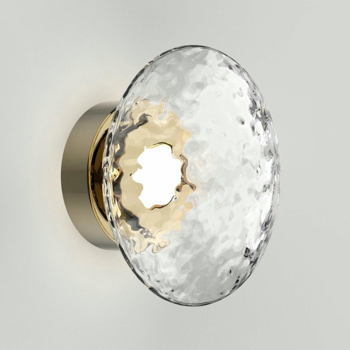 Настенный светодиодный светильник Eurosvet Ripple 50389/1 LED латунь