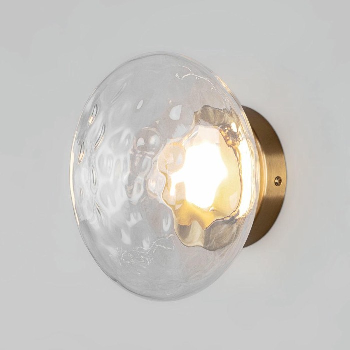 Настенный светодиодный светильник Eurosvet Ripple 50389/1 LED латунь