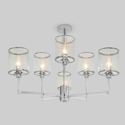 Потолочная люстра Eurosvet 60144/6 хром