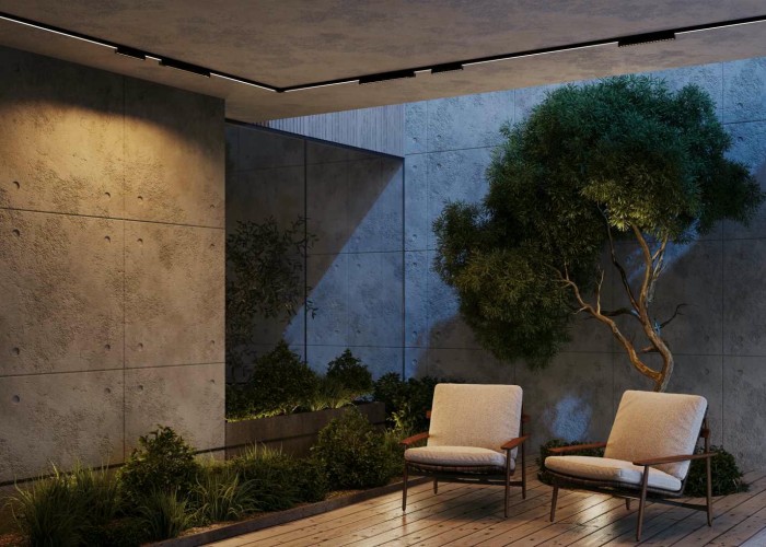 Уличный трековый светильник Maytoni Outdoor O-TR02-2-S-12WB3K