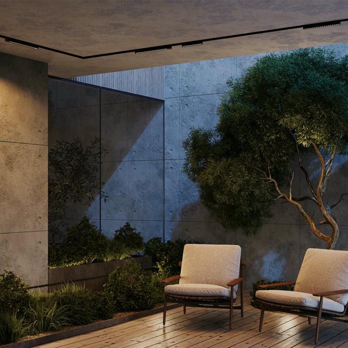 Уличный трековый светильник Maytoni Outdoor O-TR02-2-S-12WB3K