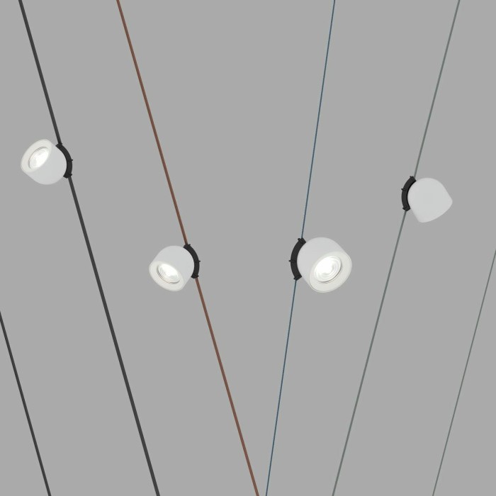 Трековый светодиодный светильник Denkirs Belty Spot DK5540-WH+BK