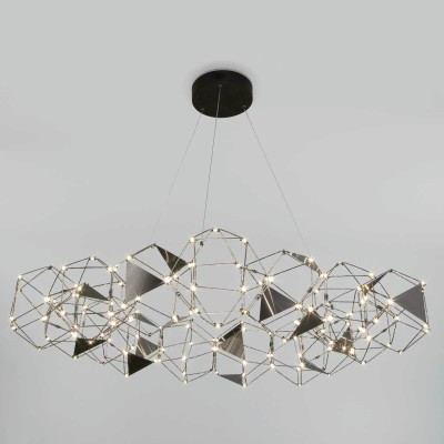 Подвесная светодиодная люстра Eurosvet Uma 90369/15 черный жемчуг