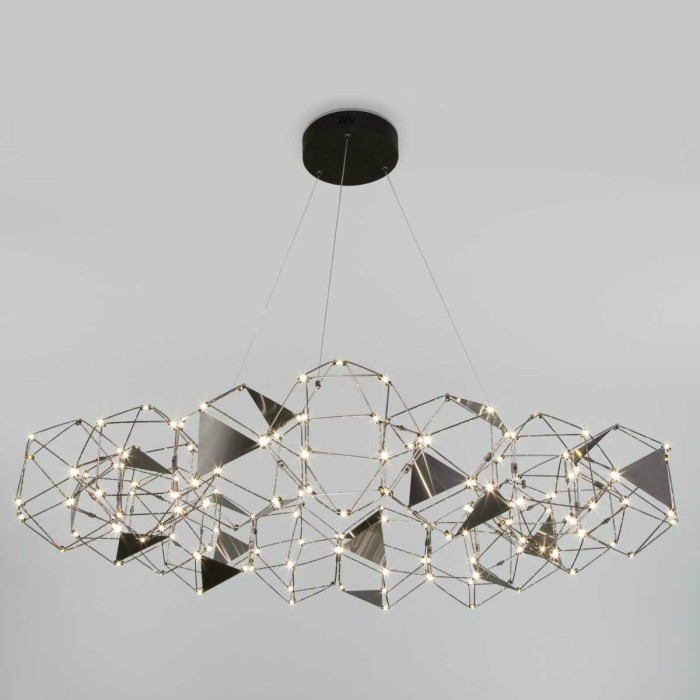 Подвесная светодиодная люстра Eurosvet Uma 90369/15 черный жемчуг