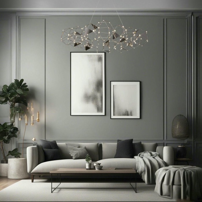 Подвесная светодиодная люстра Eurosvet Uma 90369/15 черный жемчуг