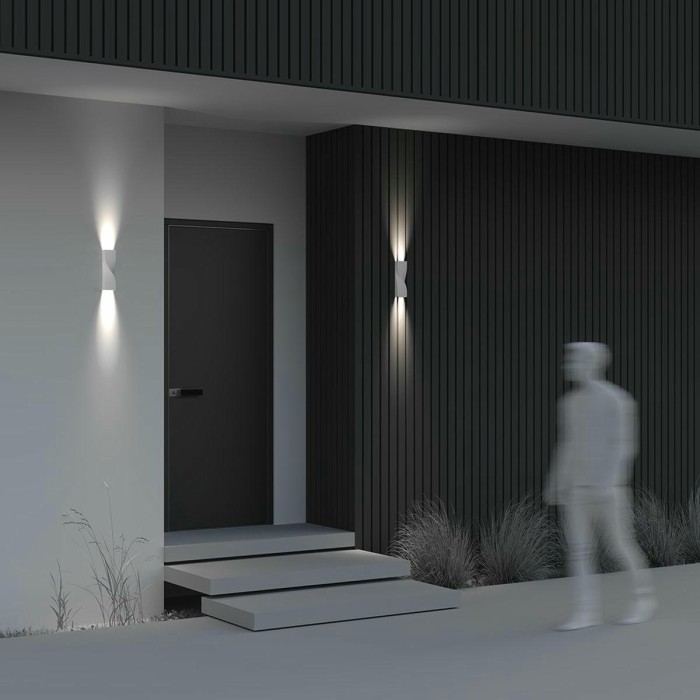 Уличный настенный светодиодный светильник Maytoni Twist O040WL-L11W3K