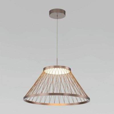 Подвесной светодиодный светильник Eurosvet Cesta 40017/1 LED коричневый