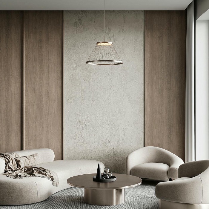 Подвесной светодиодный светильник Eurosvet Cesta 40017/1 LED коричневый