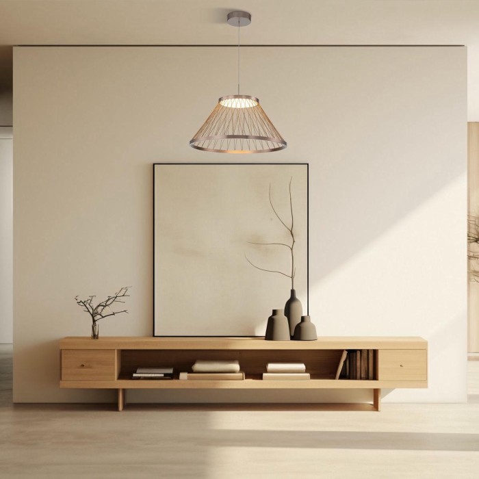 Подвесной светодиодный светильник Eurosvet Cesta 40017/1 LED коричневый