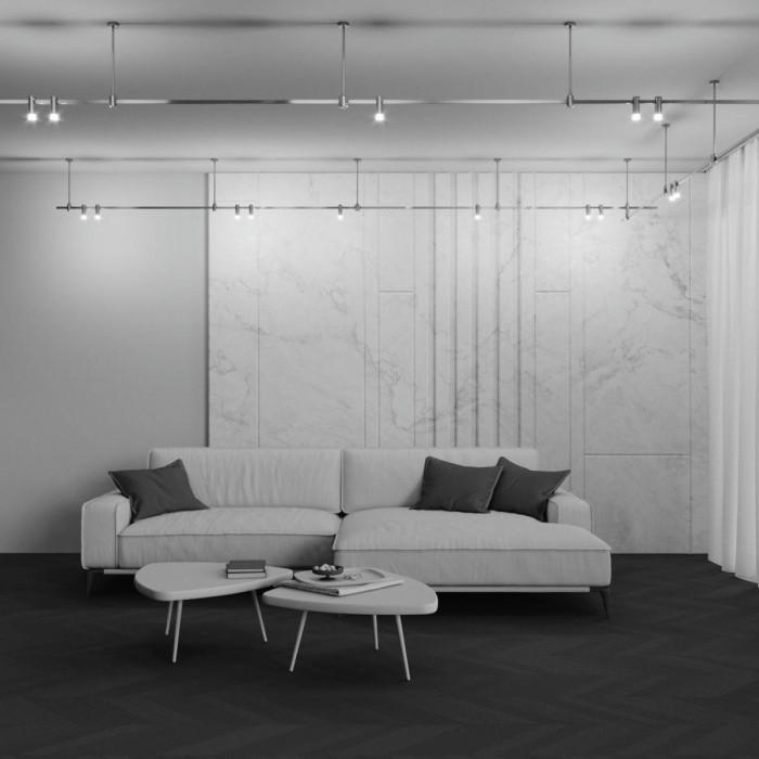 Трековый светодиодный светильник Maytoni Flarity Skim TR145-1-3W4K-W-BS