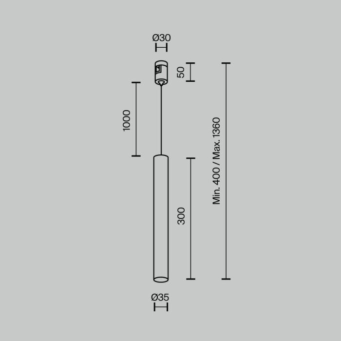 Трековый светильник Maytoni Technical TR155-1-5W3K-PT