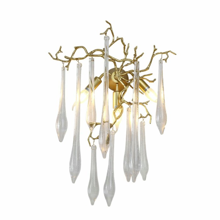 Настенный светильник Crystal Lux Reina AP3 Gold Pearl