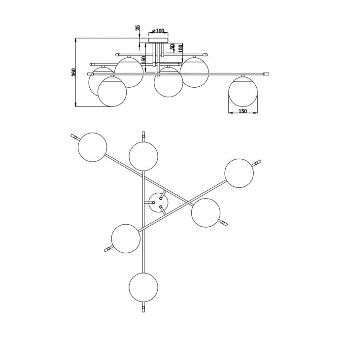 Потолочная люстра Maytoni Nostalgia MOD048CL-06G