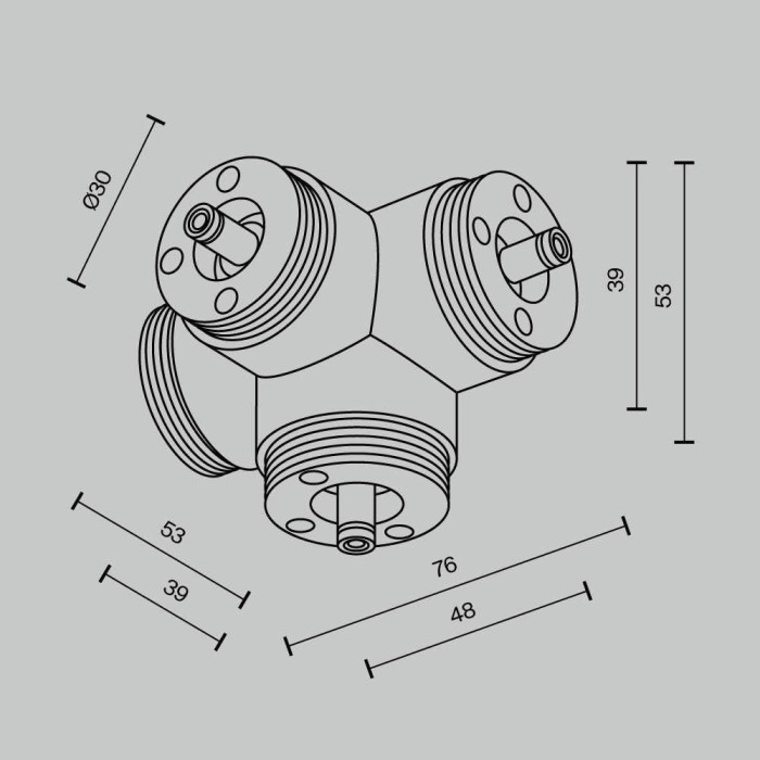Аксессуар Maytoni Technical CA019L4C-B