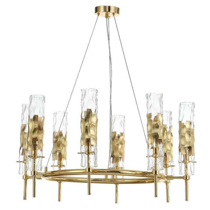 Подвесная люстра Crystal Lux Primavera SP8 Gold