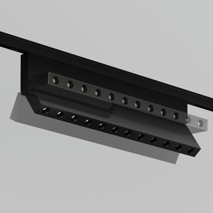 Трековый светодиодный светильник Maytoni Technical Levity Points Rot TR194-1-12W2.7K-M-B