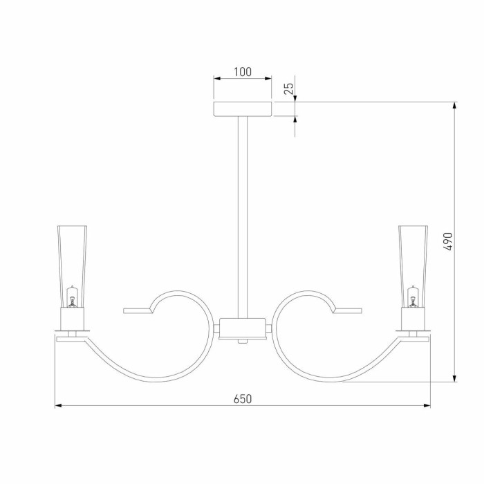 Подвесная люстра Eurosvet Rosher 60141/6 хром