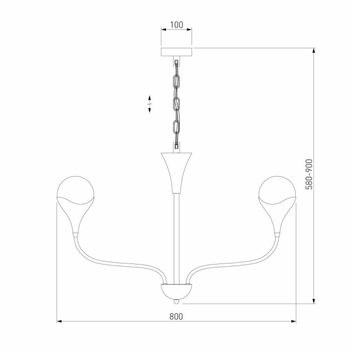 Подвесная люстра Eurosvet Calyx a068276