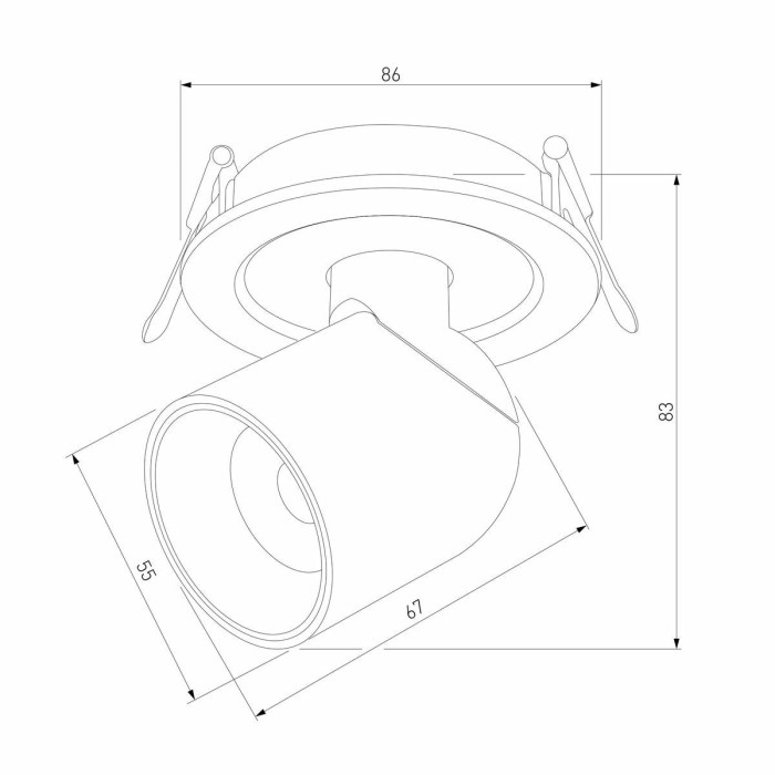 Встраиваемый светодиодный спот Elektrostandard Spot 25093/LED a065457