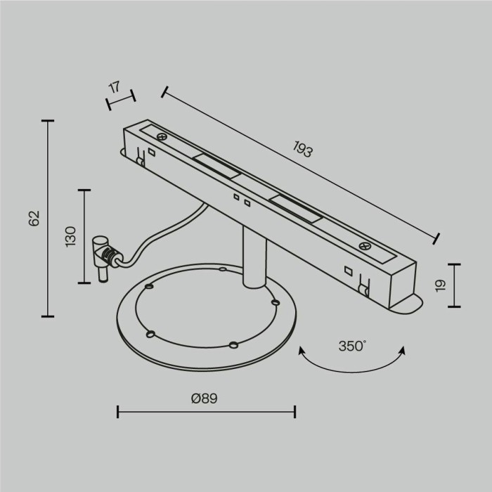 Коннектор для Яндекс Станции Мини Maytoni Exility TRA034CVC-B