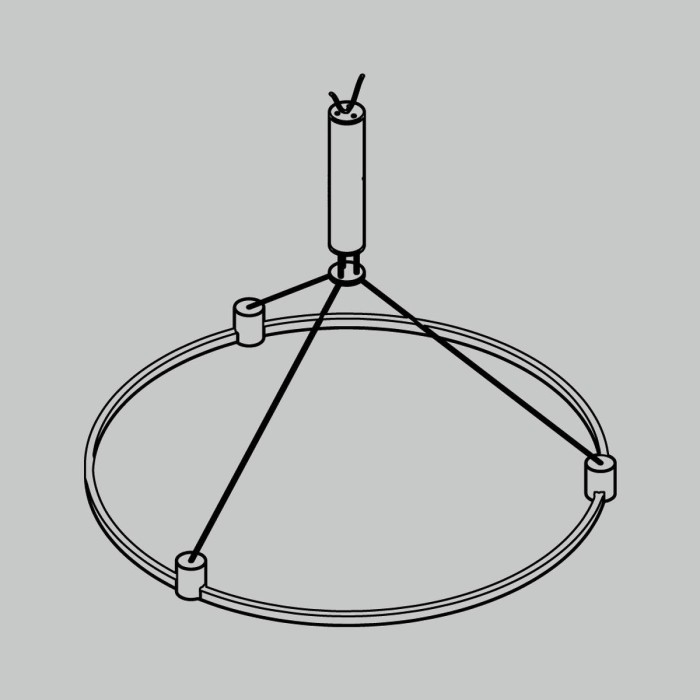 Основание круглое для трековых светильников Maytoni Technical Flarity TFC-Flar-H02-BS
