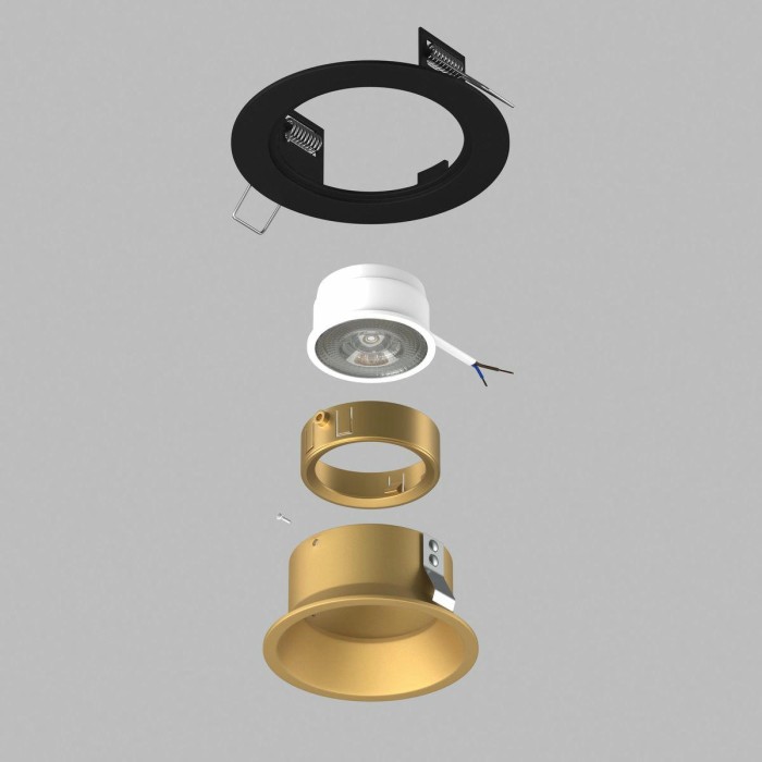 Комплект со светильником Lightstar Domino Round (214617+214603+214003) D61703GMOD