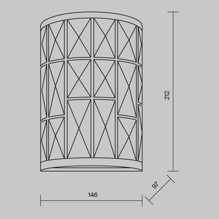 Настенный светильник Maytoni Gelid MOD184-WL-01-CH