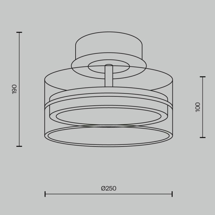 Потолочный светодиодный светильник Maytoni Dress code MOD348CL-L18BBS3K