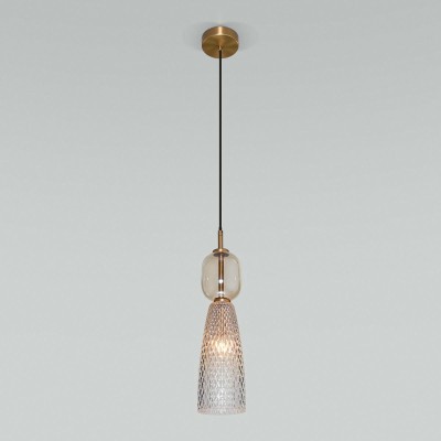 Подвесной светильник Eurosvet Glossy 50211/1 янтарный