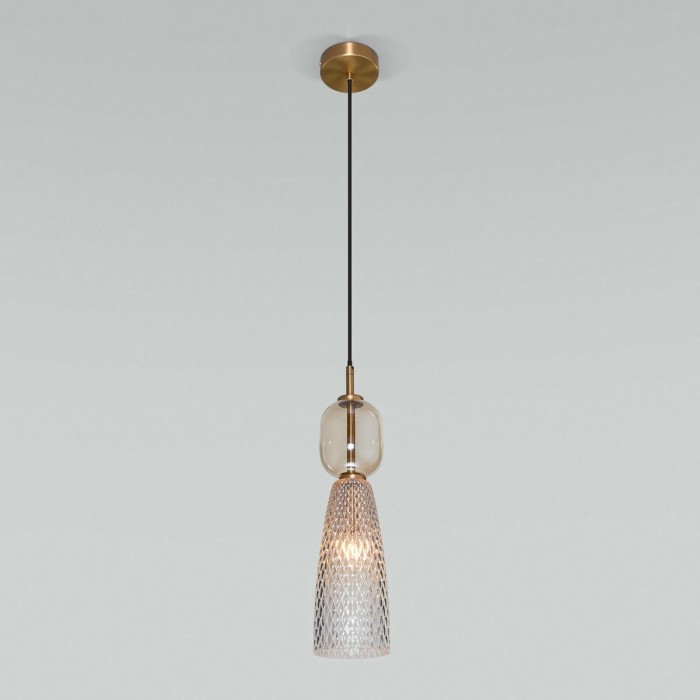 Подвесной светильник Eurosvet Glossy 50211/1 янтарный