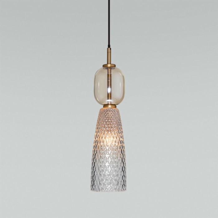 Подвесной светильник Eurosvet Glossy 50211/1 янтарный