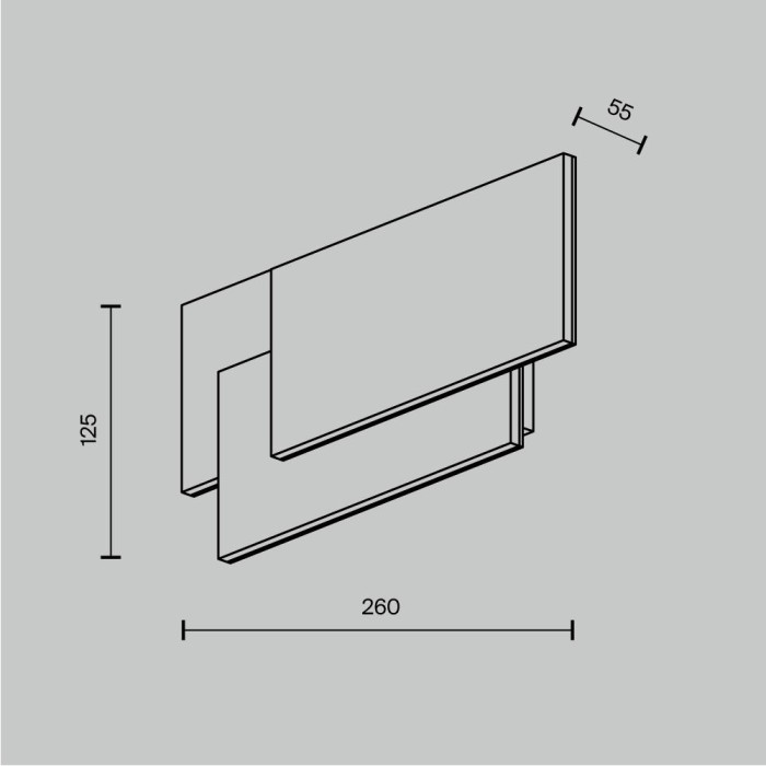 Настенный светодиодный светильник Maytoni Trame C804WL-L12W