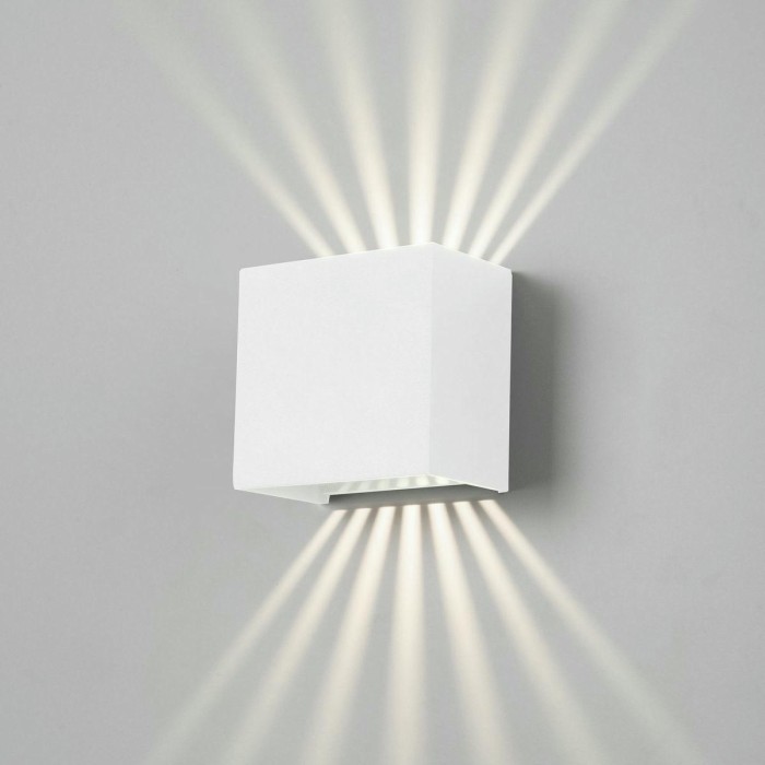 Уличный настенный светодиодный светильник Elektrostandard Sole 35149/D белый a058899