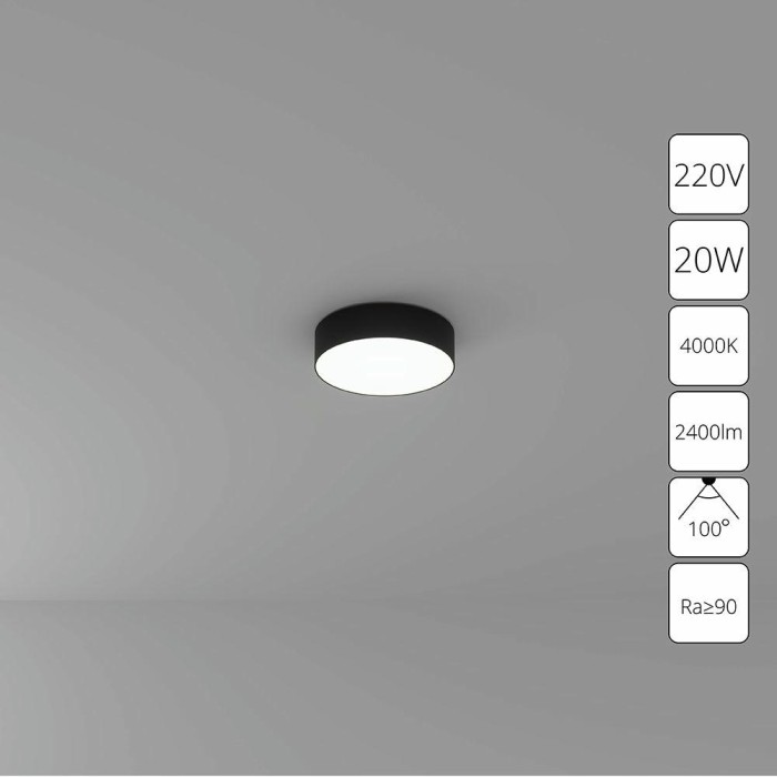 Потолочный светодиодный светильник Arte Lamp Fado A6620PL-1BK