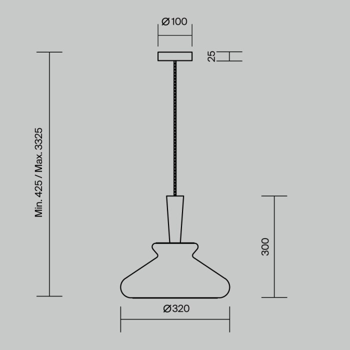 Подвесной светильник Maytoni MOD405PL-01W