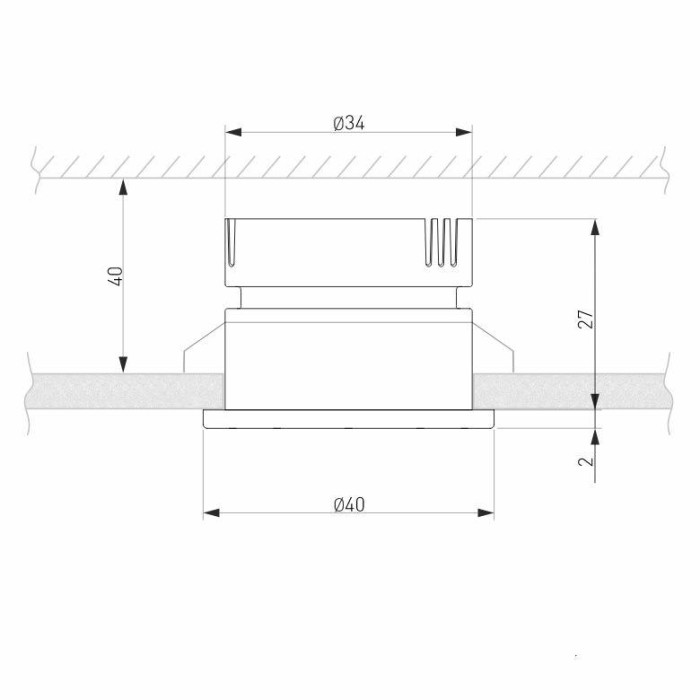 Встраиваемый светодиодный светильник Elektrostandard 25025/Led 3W 4200K WH белый a056776