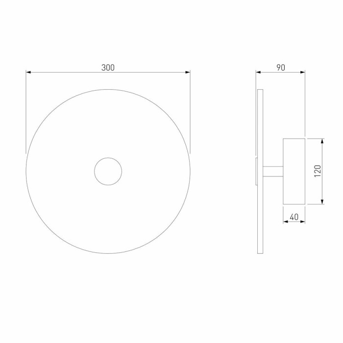 Настенный светодиодный светильник Eurosvet Thasos 40341 Led латунь