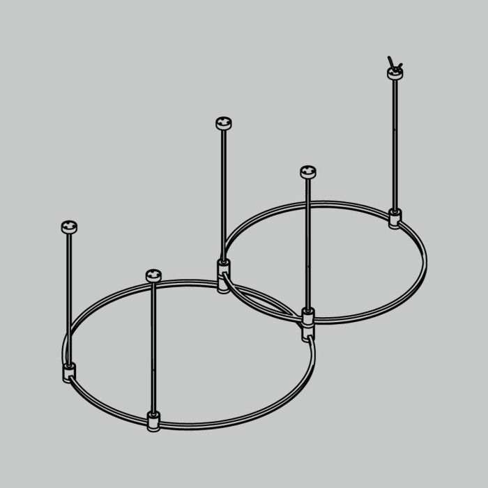 Основание Medium для трековых светильников Maytoni Technical Flarity TFC-Flar-M01-BS