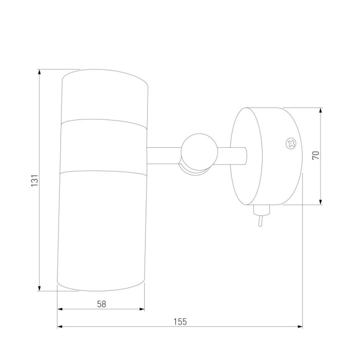 Спот Eurosvet Viero 20096/1 черный/золото
