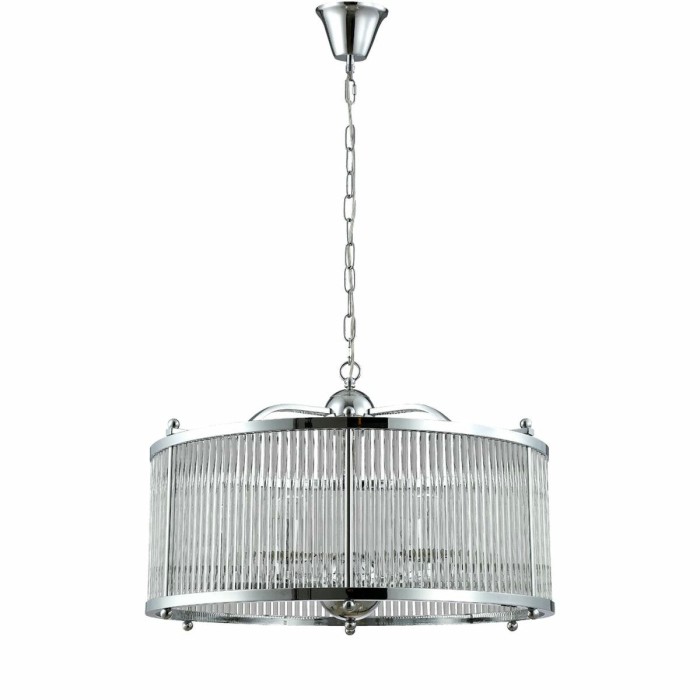 Подвесная люстра Crystal Lux Tadeo SP6 D600 Chrome/Transparente