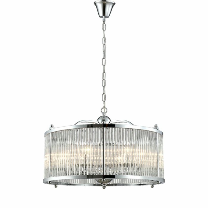 Подвесная люстра Crystal Lux Tadeo SP6 D600 Chrome/Transparente