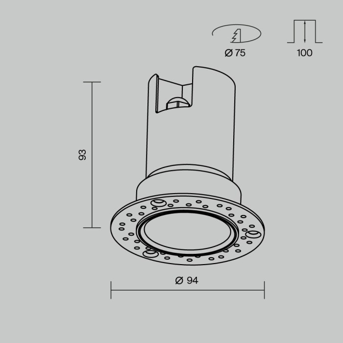 Потолочный светильник Maytoni Outdoor O501DL-L10W3K