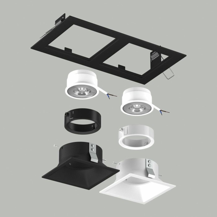 Комплект со светильником Lightstar Domino Quadro (214527+214506+214507+214006+214007) D5270607WBMOD