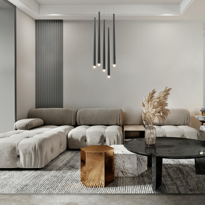 Подвесной светодиодный светильник Maytoni Cascade MOD132PL-L30BK