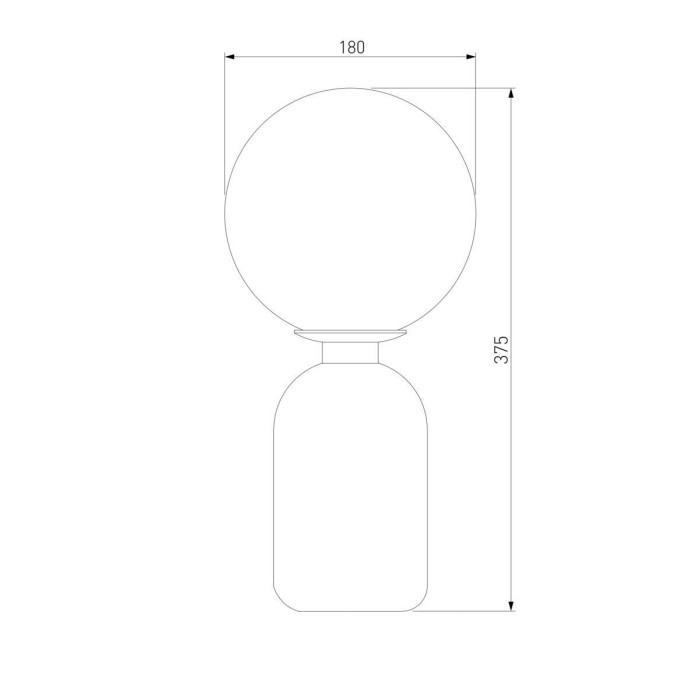 Настольная лампа Eurosvet Оптима Bubble 01197/1 черный жемчуг