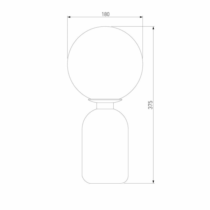 Настольная лампа Eurosvet Оптима Bubble 01197/1 черный жемчуг